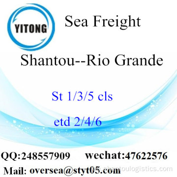 Shantou Port LCL Konsolidierung nach Rio Grande